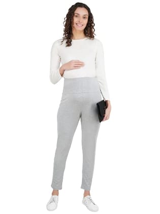 KOI SLEEPWEAR Maternity Pants/Leggings for Pregnant Women (Grey, XXL)