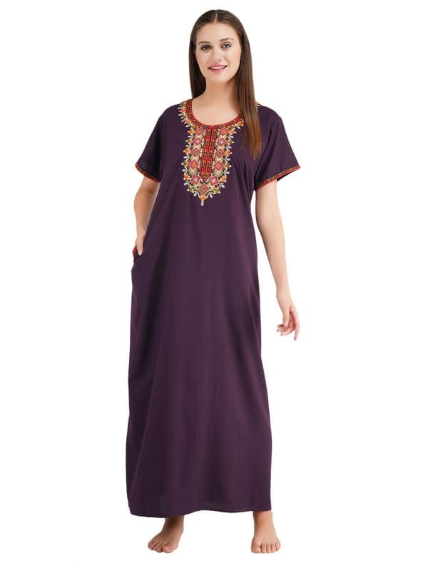 KOI lissybissy Diamond Shape Embroidered Nightgown