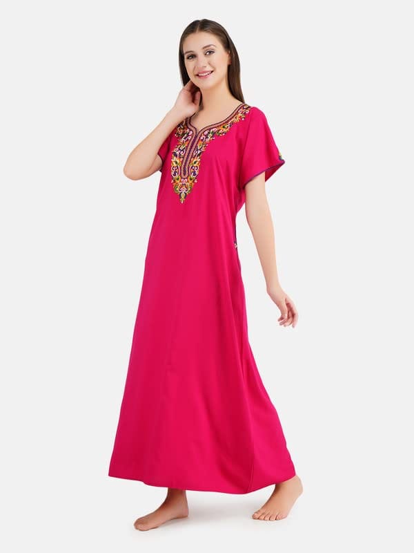 KOI SLEEPWEAR lizzybizzy Nightgown with Beautiful Multi Floral embrodery