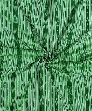 2.5m Green Nuapatna Handwoven Ikat Shirting Materials