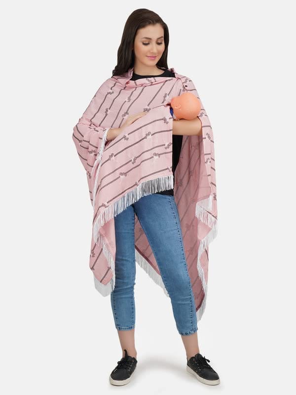 KOI Black Linned Coloured Nursing scarf