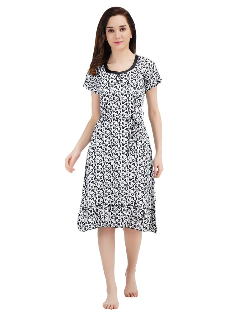 KOI SLEEPWEAR Women's Short Nighty Love Night Gown/Maxi Night Gown for Women