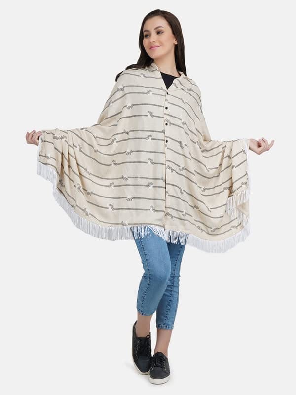 KOI Black Linned Coloured Nursing scarf