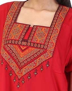 VALENCIA SLEEPWEAR Lizzy Bizzy Cotton Embroidery Nighty Nightwear Maxi Plain for Women