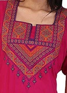 VALENCIA SLEEPWEAR Lizzy Bizzy Cotton Embroidery Nighty Nightwear Maxi Plain for Women