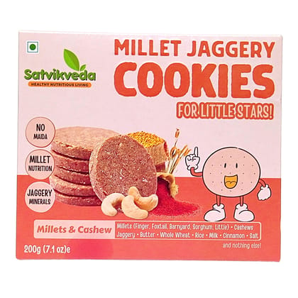 Satvikveda Millets & Cashew Cookies 200g