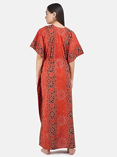 KOI SLEEPWEAR Cotton Kaftan Free Size Nighty Night Gown Sleepwear
