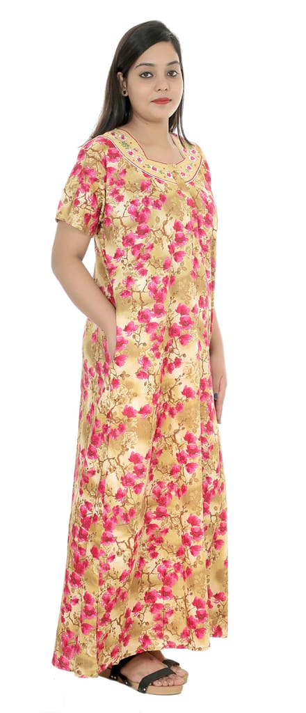VALENCIA SLEEPWEAR Pure Cotton Women Nighty Dress Nighty Loungewear - Nightwear & Loungewear | Buy online on ZillyBuy