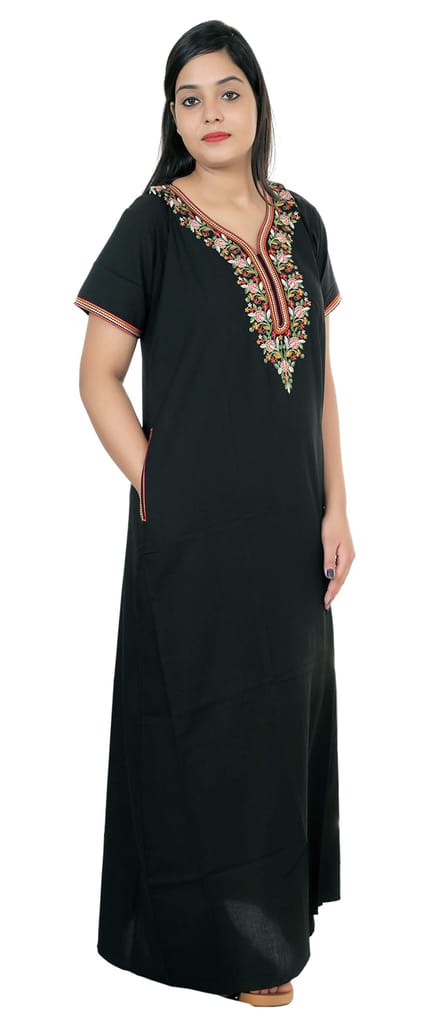 VALENCIA SLEEPWEAR Women Nighty Dress Black - Nightwear & Loungewear | Buy online on ZillyBuy