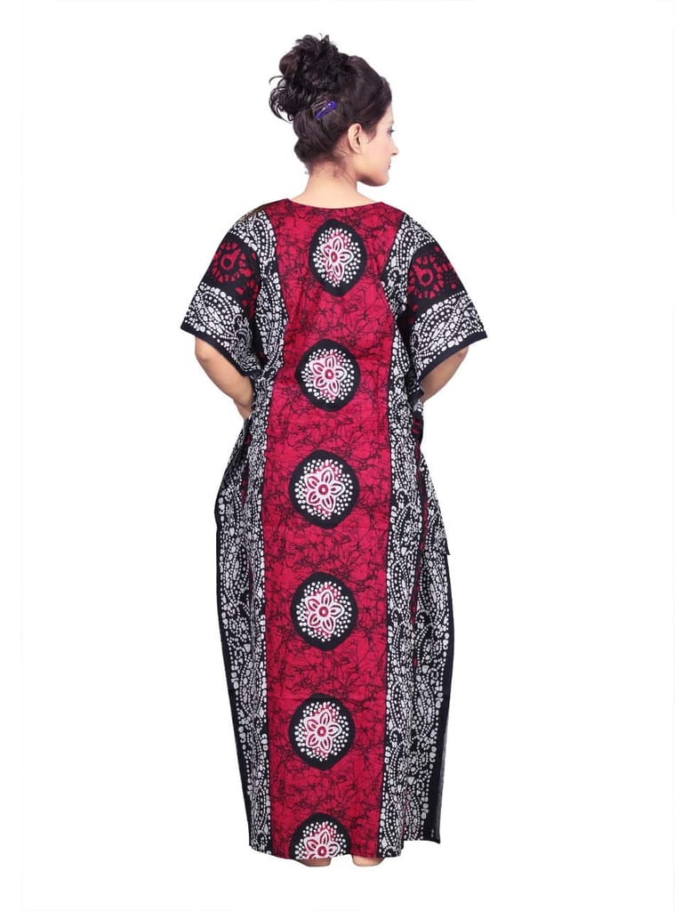 VALENCIA SLEEPWEAR Cotton Kaftan Free Size Nighty Night Gown Sleepwear