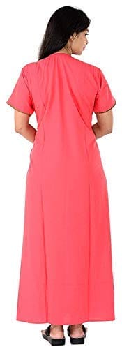 VALENCIA SLEEPWEAR Plain Patty Embroidery Gown Maxi Nightwear Nighty Lizzy Bizzy Soft Fabric