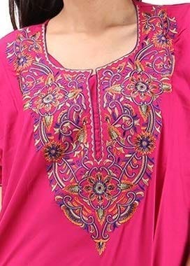 VALENCIA SLEEPWEAR Plain Patty Embroidery Gown Maxi Nightwear Nighty Lizzy Bizzy Soft Fabric