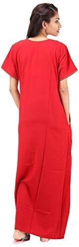 VALENCIA SLEEPWEAR Plain Patty Embroidery Gown Maxi Nightwear Nighty Lizzy Bizzy Soft Fabric