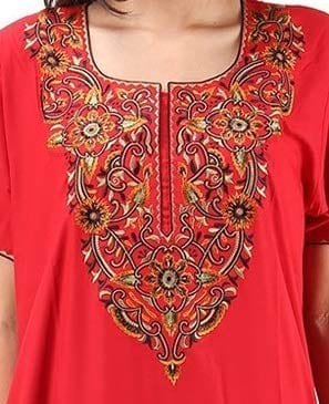 VALENCIA SLEEPWEAR Plain Patty Embroidery Gown Maxi Nightwear Nighty Lizzy Bizzy Soft Fabric