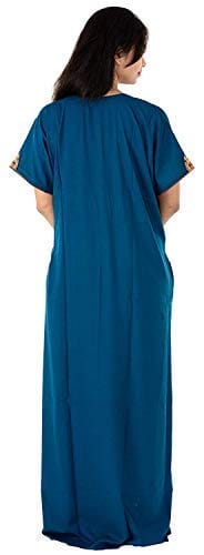 VALENCIA SLEEPWEAR Plain Patty Embroidery Gown Maxi Nightwear Nighty Lizzy Bizzy Soft Fabric