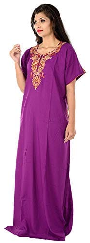 VALENCIA SLEEPWEAR Plain Patty Embroidery Gown Maxi Nightwear Nighty Lizzy Bizzy Soft Fabric