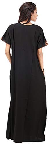 VALENCIA SLEEPWEAR Plain Patty Embroidery Gown Maxi Nightwear Nighty Lizzy Bizzy Soft Fabric