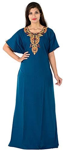 VALENCIA SLEEPWEAR Plain Patty Embroidery Gown Maxi Nightwear Nighty Lizzy Bizzy Soft Fabric