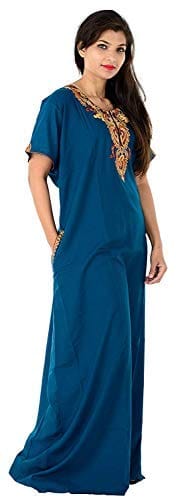 VALENCIA SLEEPWEAR Plain Patty Embroidery Gown Maxi Nightwear Nighty Lizzy Bizzy Soft Fabric