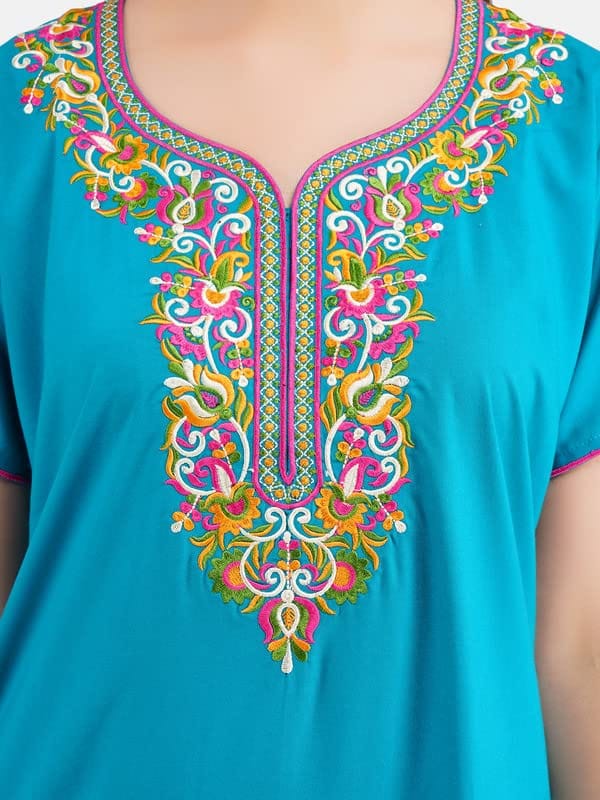 KOI SLEEPWEAR lizzybizzy Nightgown with Beautiful Multi Floral embrodery