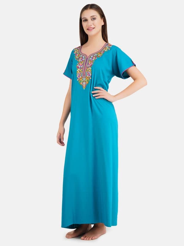 KOI SLEEPWEAR lizzybizzy Nightgown with Beautiful Multi Floral embrodery