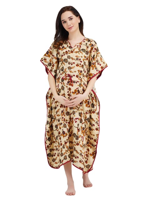 Buy G4Girl Women Satin Plain Maxi Kaftan Nighty Gown (Free Size, Rani) at  Amazon.in