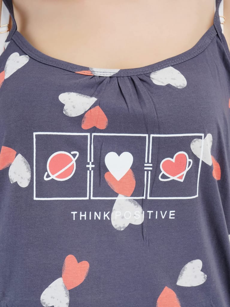 KOI SLEEPWEAR Women Spagetti Short Ball Lace Nightsuit Set