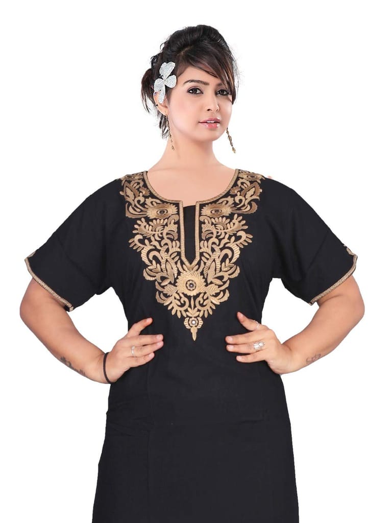 VALENCIA SLEEPWEAR Cream Floral Embroidery Gown Maxi Nightwear Nighty Lizzy Bizzy Soft Fabric Length Night Slip for Women