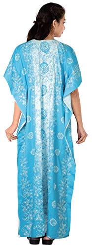 VALENCIA SLEEPWEAR Cotton Kaftan Free Size Nighty Night Gown Sleepwear