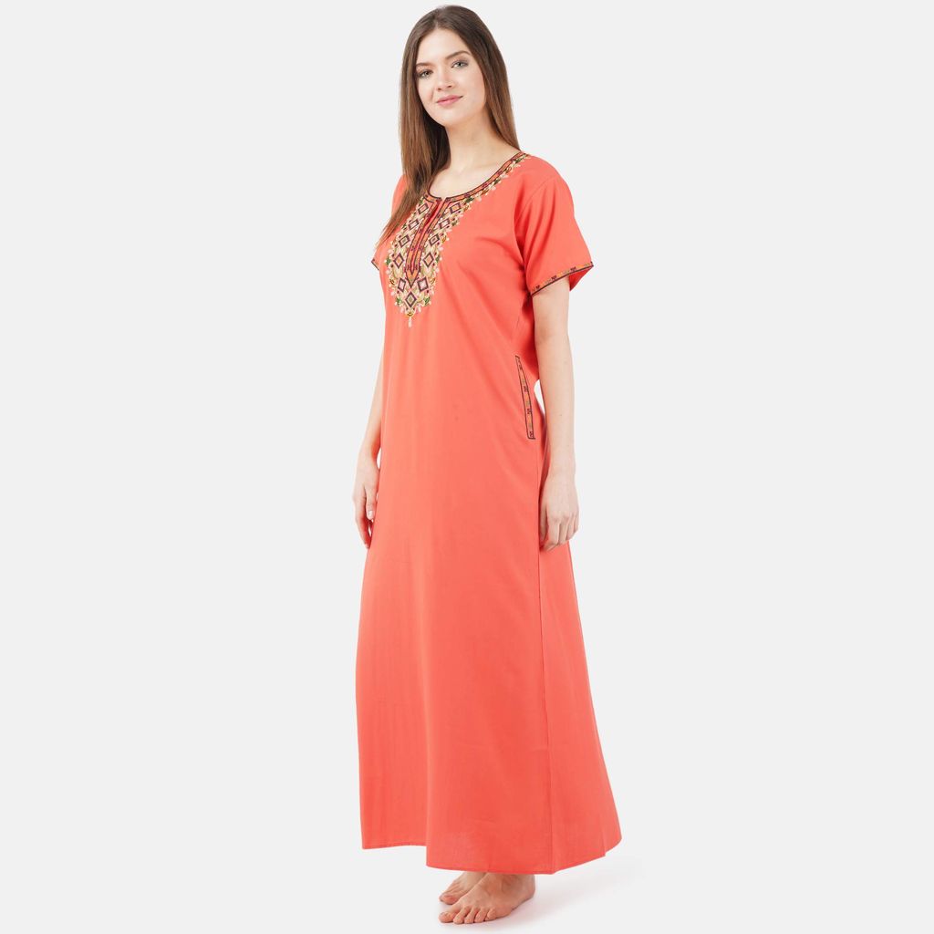 KOI lissybissy Diamond Shape Embroidered Nightgown