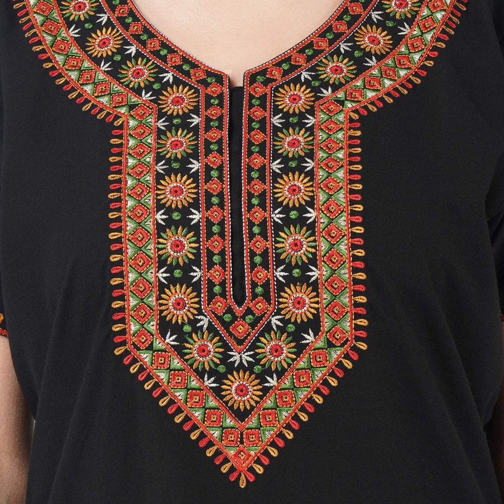 KOI SLEEPWEAR lissybissy Cotton Resham Embroidery Nighty Night Gown Maxi for Women A line