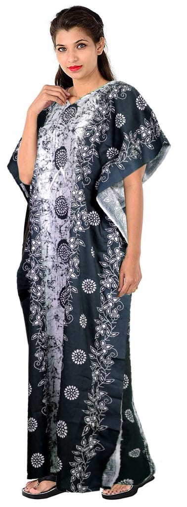 VALENCIA SLEEPWEAR Pure Cotton Kaftan Free Size Nighty Gown