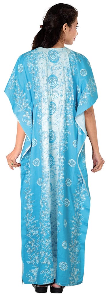 VALENCIA SLEEPWEAR Pure Cotton Kaftan Free Size Nighty Gown