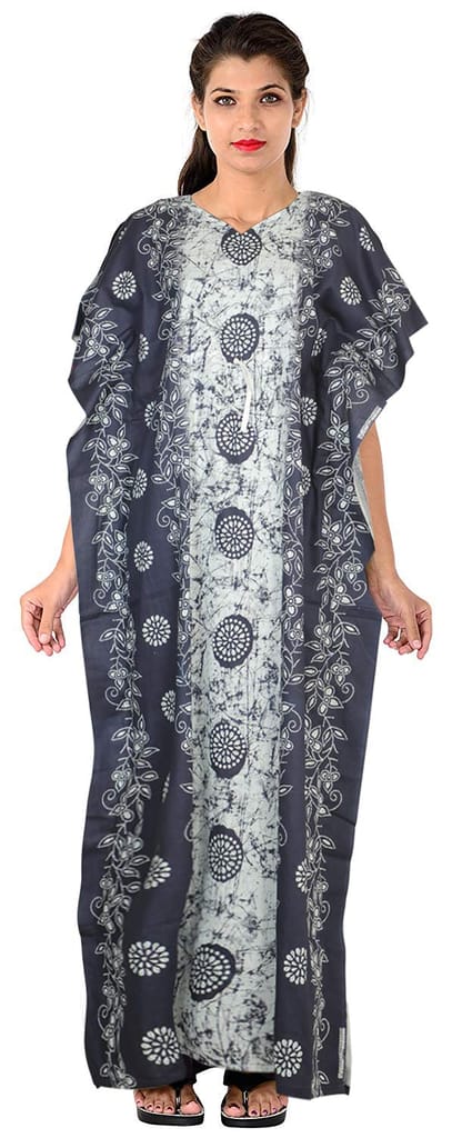 VALENCIA SLEEPWEAR Pure Cotton Kaftan Free Size Nighty Gown