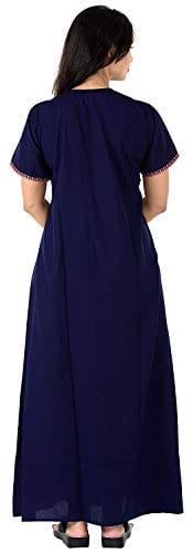 VALENCIA SLEEPWEAR Women Lizzy Bizzy Resham Embroidery Maxi Gown Nighty