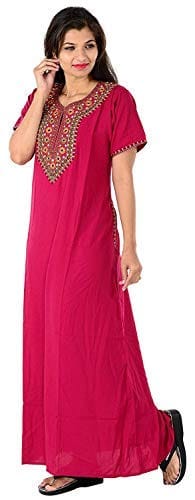 VALENCIA SLEEPWEAR Women Lizzy Bizzy Resham Embroidery Maxi Gown Nighty