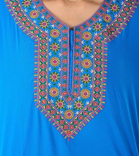 VALENCIA SLEEPWEAR Women Lizzy Bizzy Resham Embroidery Maxi Gown Nighty