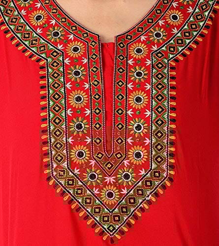 VALENCIA SLEEPWEAR Women Lizzy Bizzy Resham Embroidery Maxi Gown Nighty