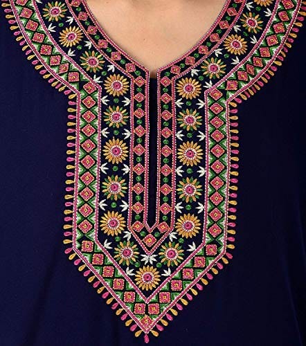 VALENCIA SLEEPWEAR Women Lizzy Bizzy Resham Embroidery Maxi Gown Nighty