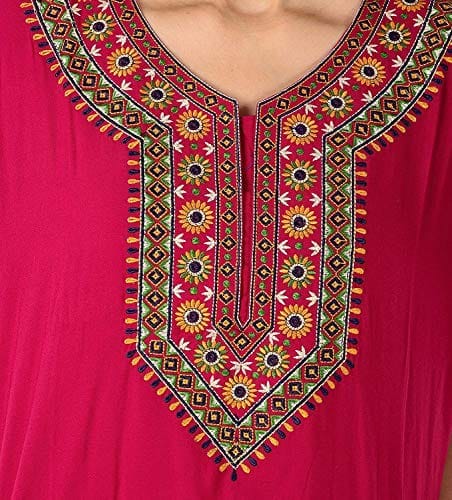 VALENCIA SLEEPWEAR Women Lizzy Bizzy Resham Embroidery Maxi Gown Nighty