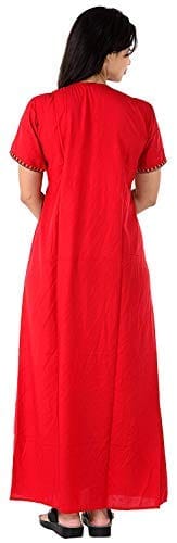 VALENCIA SLEEPWEAR Women Lizzy Bizzy Resham Embroidery Maxi Gown Nighty