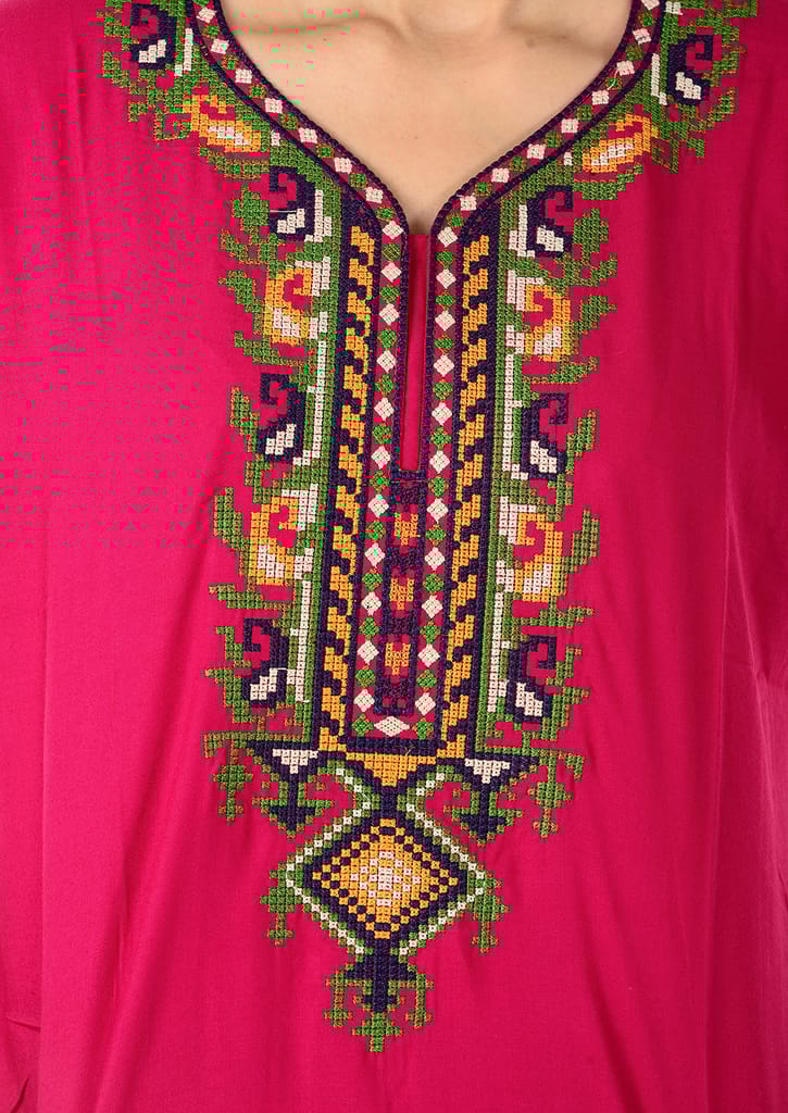 VALENCIA SLEEPWEAR Cotton Floral Nighty Nightwear Maxi Nightgown for Women