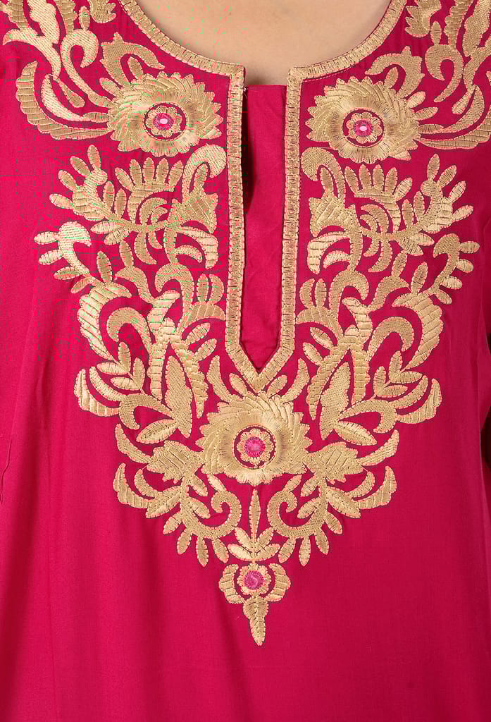 VALENCIA SLEEPWEAR Women Cotton Floral Maxi Nighty