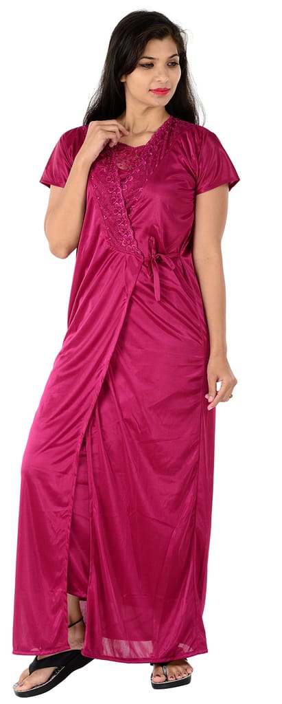 VALENCIA SLEEPWEAR Women's Night Gown with Robe