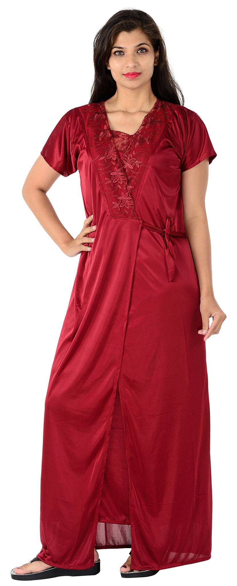 VALENCIA SLEEPWEAR Women's Night Gown with Robe