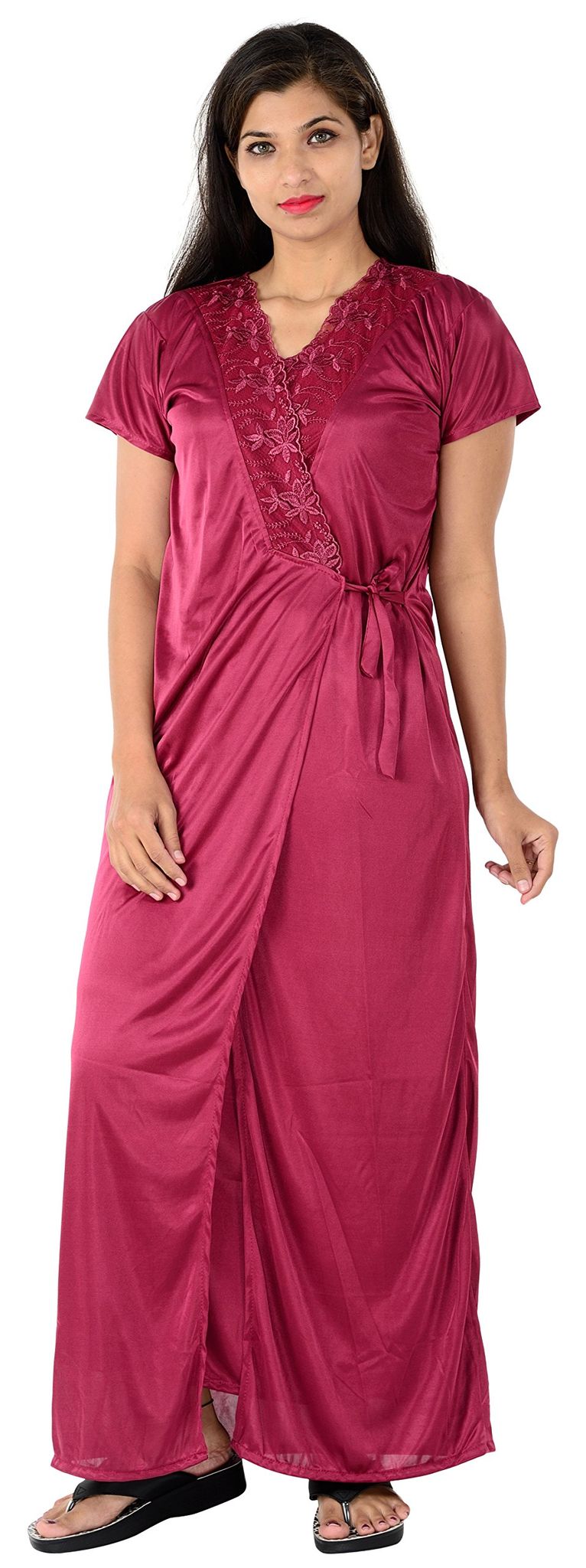 VALENCIA SLEEPWEAR Women's Night Gown Robe