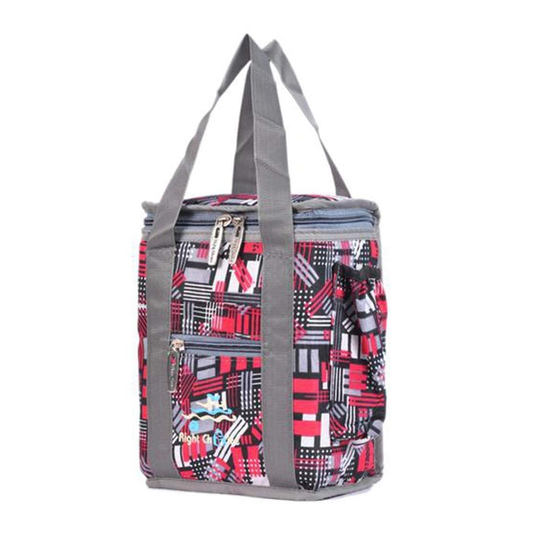 Right Choice Bags Men's and Women's Nylon Multipurpose Lunch Bag (Pink, 10 Inch)