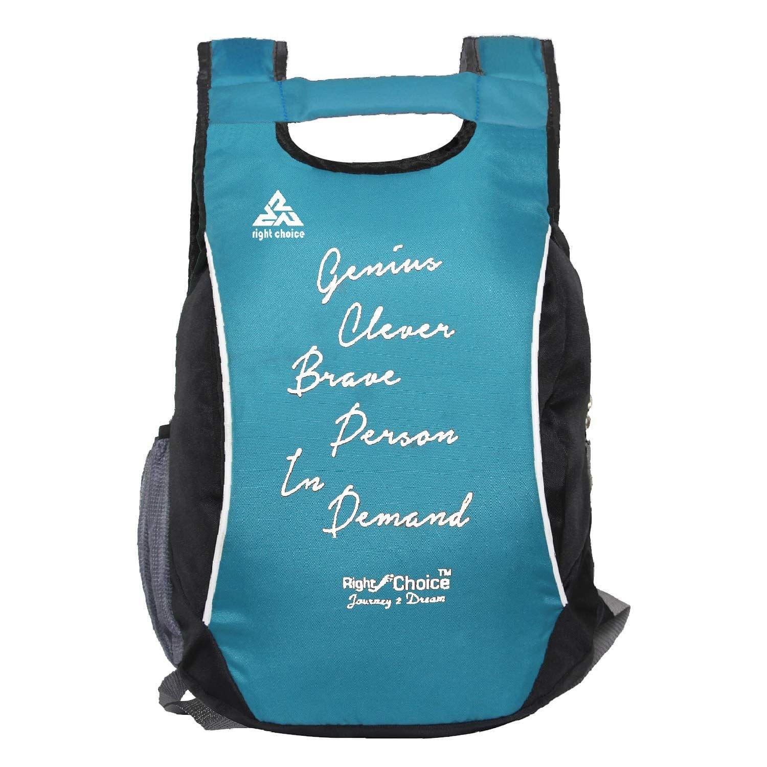 Generic Right Choice Synthetic, Nylon and Polyester Blue Casual Backpacks for Boys and Girls