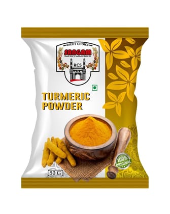RIGHT CHOICE SANGAM Turmeric/Haldi Powder N atural Golden Turmeric Powder With NO Added Flavours and Colours (Turmeric 50g)