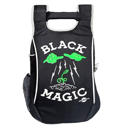 Right Choice Stylish tuff Quality College School Casual Backpack Bags (Trick or Treat Black Magic)